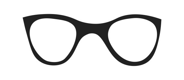 简单的眼镜贴纸图片下载