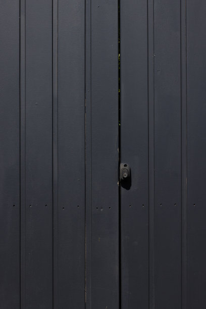 黑色的木质门图片下载