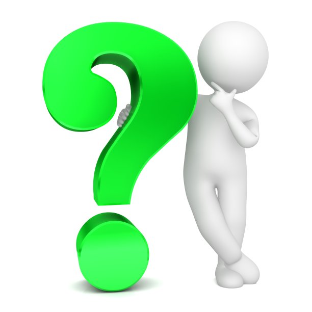 问号绿色疑点询问思考白色简笔人物人物在高分辨率打印和演示3d渲染插图孤立在白色背景上图片下载