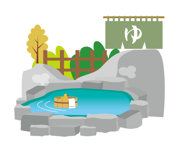 露天洗浴、温泉、疗愈、放松图片下载