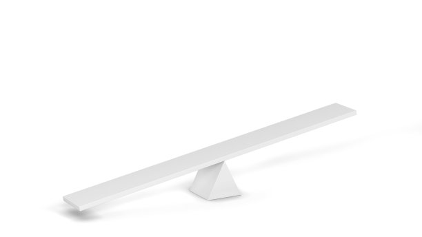 简单的跷跷板，平衡概念图片下载