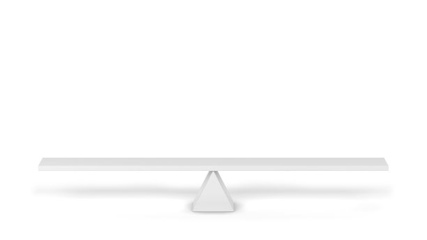 简单的跷跷板，平衡概念图片下载