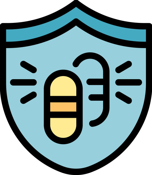 盾益生菌胶囊图标颜色轮廓图片下载