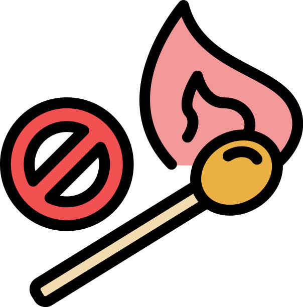 火焰木匹配图标颜色轮廓图片下载