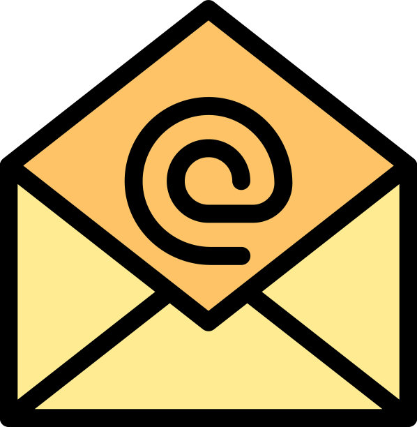 邮件信封图标颜色轮廓图片下载