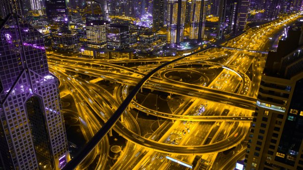 阿拉伯联合酋长国迪拜的迷人城市风光图片下载