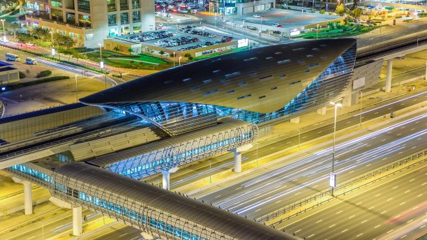 阿拉伯联合酋长国迪拜的迷人城市风光图片下载