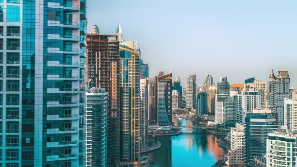 阿拉伯联合酋长国迪拜的迷人城市风光图片下载