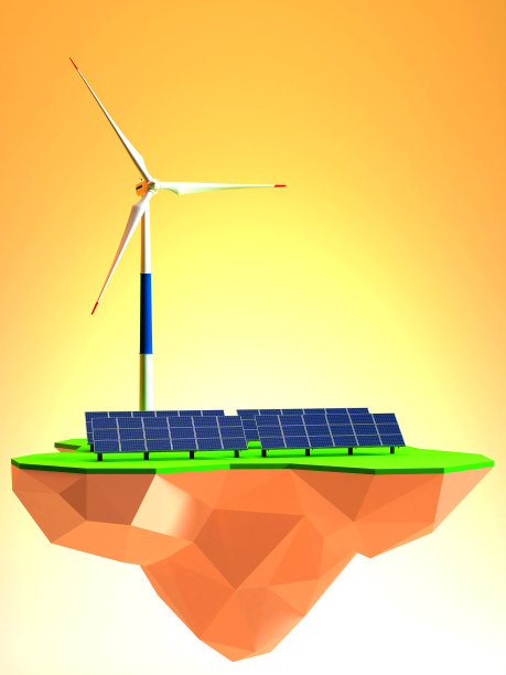 风能太阳能互补电站图片下载