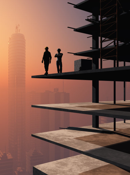 工人的剪影图片下载