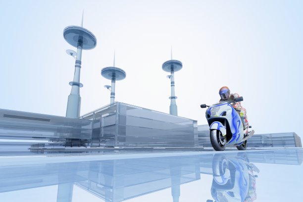 骑摩托车的人图片下载