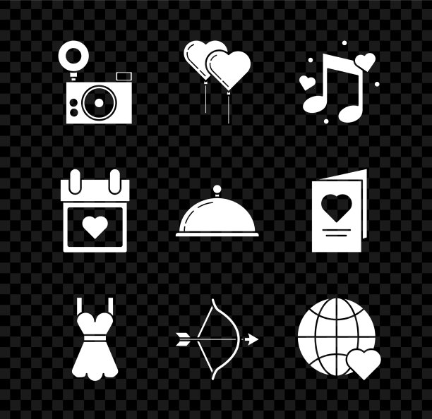 设置照片气球的形式的心与图片下载