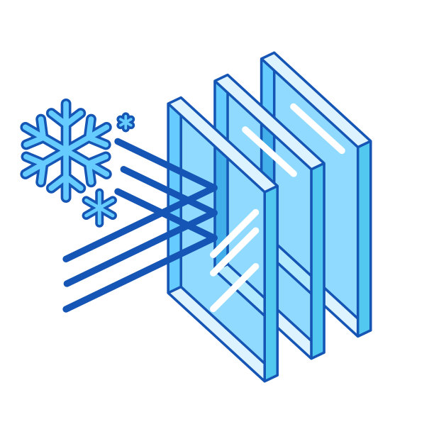 玻璃层横截面防寒图片下载