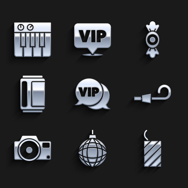 设置VIP在演讲泡泡迪斯科球烟花图片下载