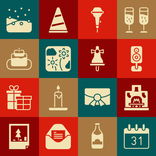 设置日历室内壁炉立体声扬声器图片下载