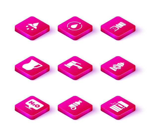 为水壶和水瓶设置化学配方图片下载