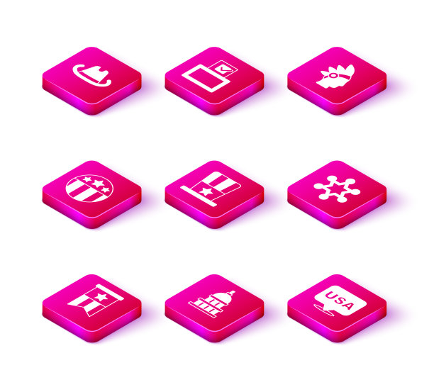 设置美国国旗白宫奖章与星图片下载