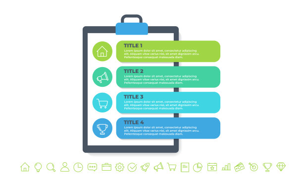 商业信息图形模板设计图片下载