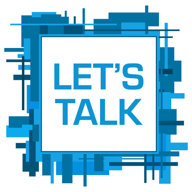 让我们谈谈蓝色随机形状正方形边界图片下载