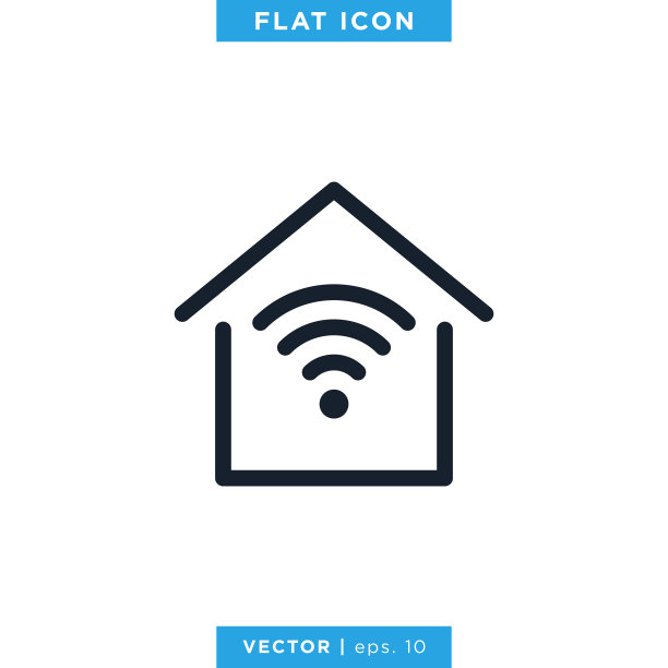 智能家居图标矢量股票插图设计模板。可编辑的中风。图片下载