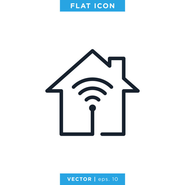智能家居图标矢量股票插图设计模板。可编辑的中风。图片下载