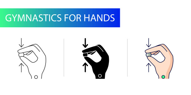 腕管综合症，图标设置，用手指挤压小球图片下载