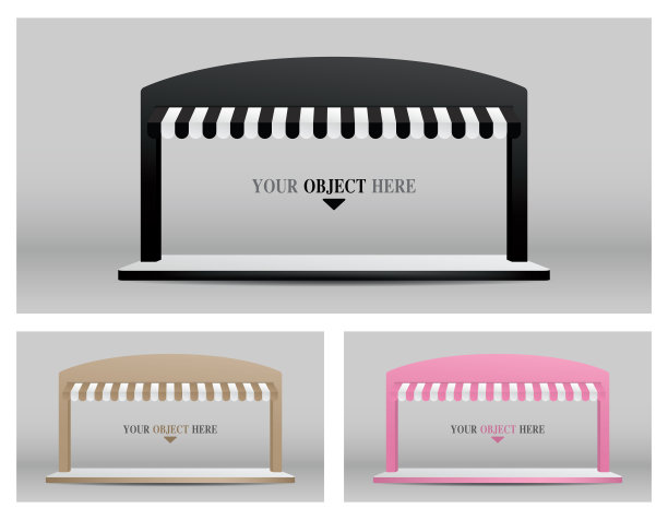 宽阔的遮阳篷和拱形平台展示图片下载