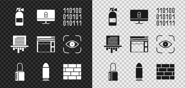 在电脑显示器上设置灭火器锁图片下载