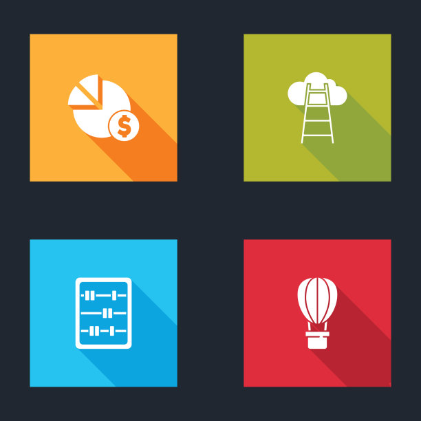 用完成旗设置饼图和美元阶梯图片下载