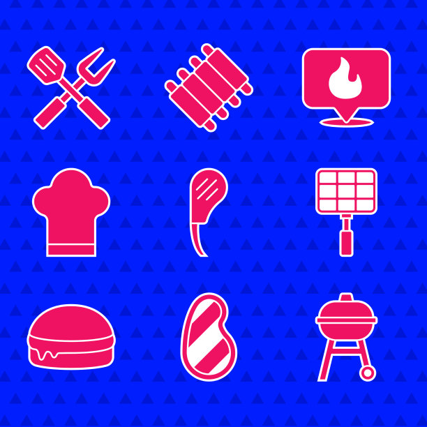 排骨眼牛排牛排肉烧烤架图片下载