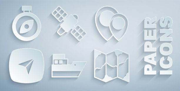 设置城市航线路径位置信息图图片下载