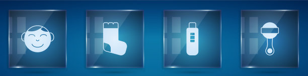 设小男孩头婴儿袜验孕图片下载