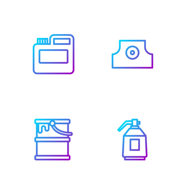 画线喷枪桶漆水粉画图片下载