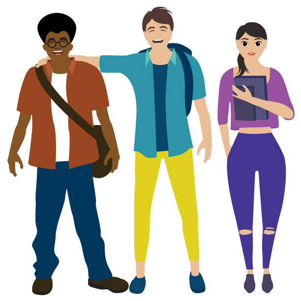 三个学生图片下载