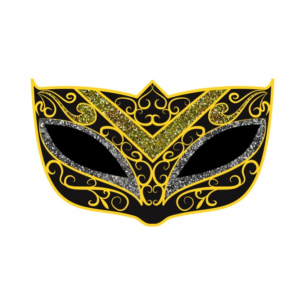 黑色的狂欢节面具图片下载