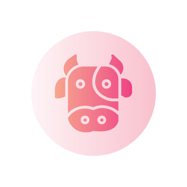 牛梯度图标图片下载