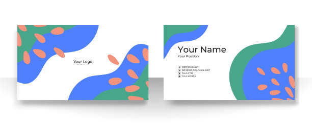 名片设计采用裸褐色香槟柔和柔和的棕色有机优雅图案。现代概念用液体、斑点、笔、花、叶、线、美装饰艺术。矢量图图片下载