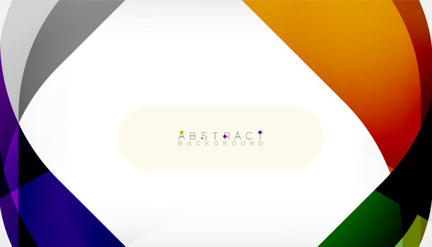 抽象的正方形形状与重叠的波浪图片下载