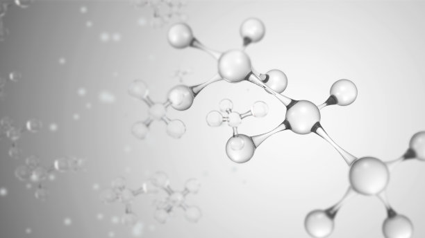 水滴中的三维分子图片下载