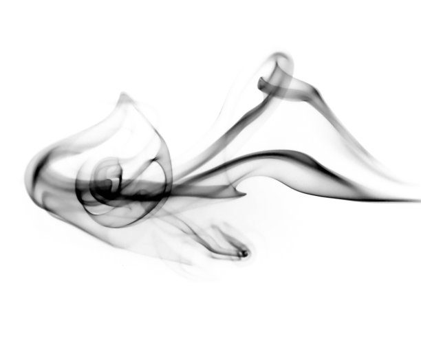 一群黑烟的旋转运动图片下载