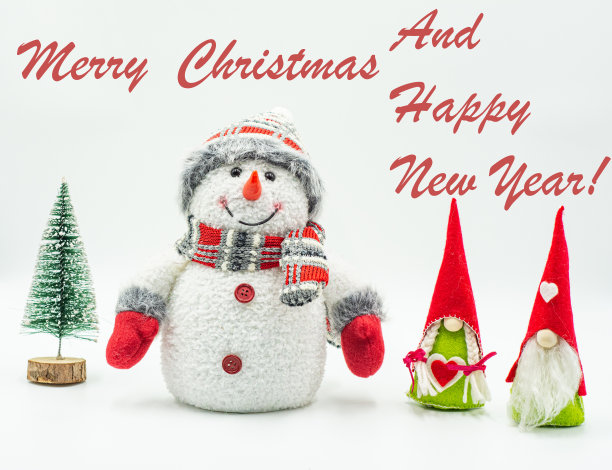 雪人玩具孤立在白色背景上。圣诞装饰。图片下载