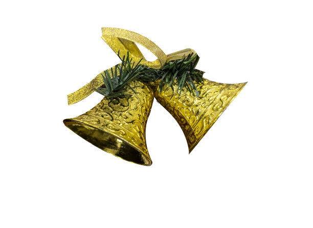 圣诞钟声被隔离在白色背景上图片下载