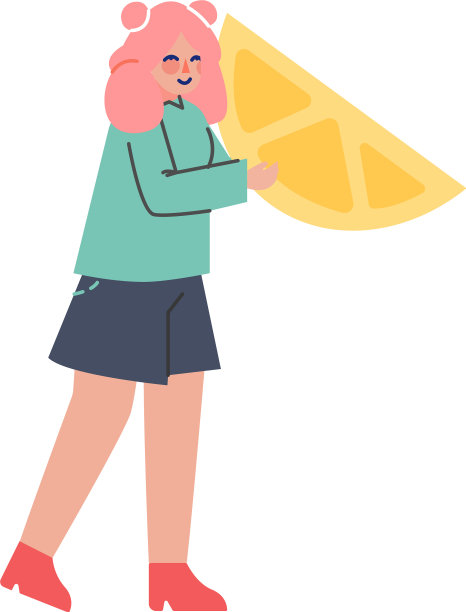 茶歇时女人性格带着柠檬图片下载
