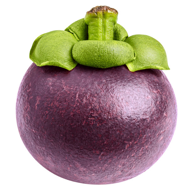 在白色背景上孤立的山竹，裁剪路径，全景深图片下载