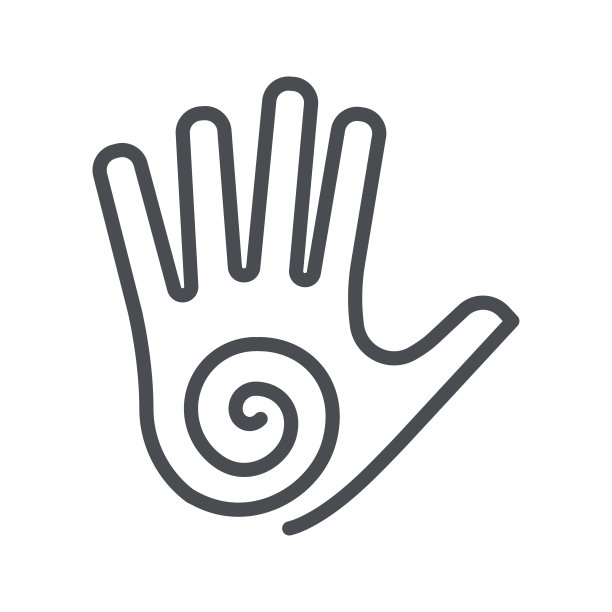 灵气处理线图标隔离在透明背景上图片下载