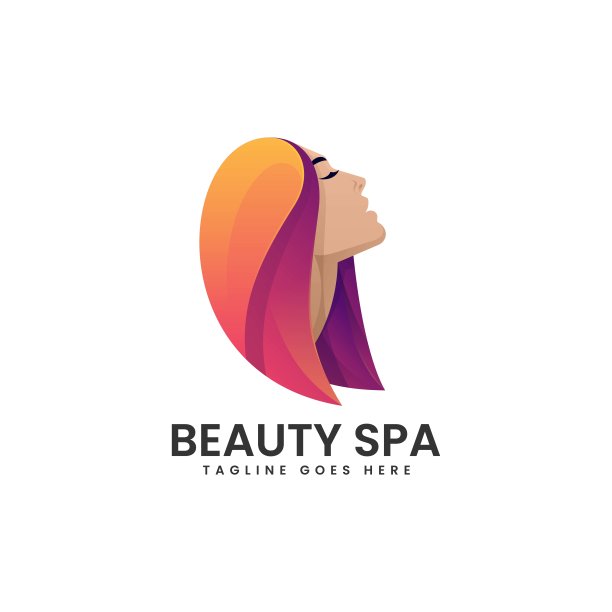 矢量插图美容水疗梯度彩色风格。图片下载
