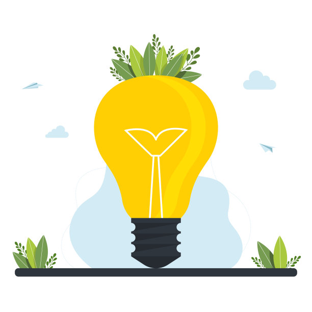 大灯泡。众筹和投资一个想法或创业。营销投资。商业计划，财务管理。矢量插图。图片下载