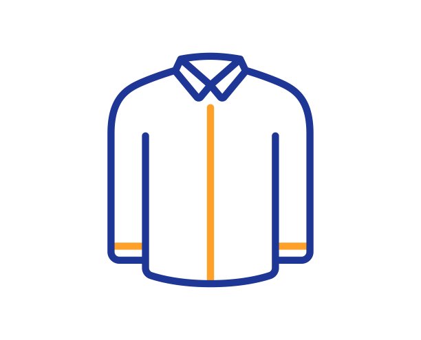 衬衫行图标。男服衬衣标志。向量图片下载