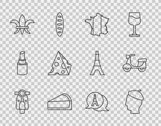 设置线摩托车法国人地图的法国图片下载