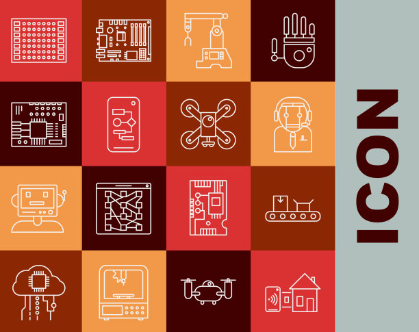 用纸板设置智能家居输送带线图片下载